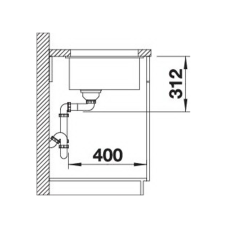 Кухонна мийка Blanco SUBLINE 700-U (527805) антрацит