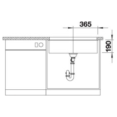 Кухонна мийка Blanco SUBLINE 700-U 527806 темна скеля