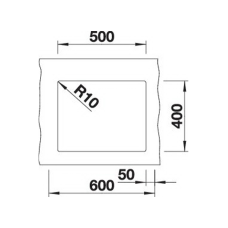 Кухонна мийка Blanco SUBLINE 500-U 527794 чорний