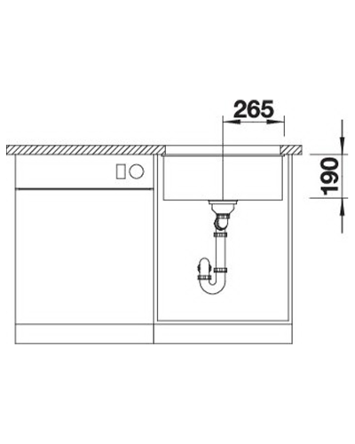 Кухонна мийка Blanco SUBLINE 500-U 527794