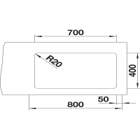 Кухонна мийка Blanco ETAGON 700-U (527762) чорний