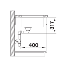 Кухонна мийка Blanco ETAGON 700-U (527762) чорний