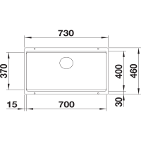 Кухонна мийка Blanco ETAGON 700-U (527763) вулканічний сірий