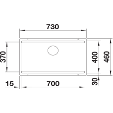 Кухонна мийка Blanco ETAGON 700-U (527764) ніжний білий