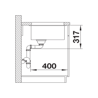 Кухонна мийка Blanco ETAGON 700-U (527764) ніжний білий