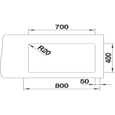 Кухонна мийка Blanco ETAGON 700-U (527769) сірий беж