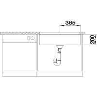 Кухонна мийка Blanco ETAGON 700-U (527769) сірий беж