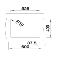 Кухонна мийка Blanco SUBLINE 340/160-U (527810) чорний