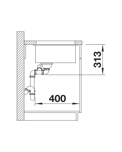 Кухонна мийка Blanco SUBLINE 340\/160-U (527810)