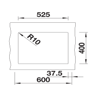 Кухонна мийка Blanco SUBLINE 340/160-U (527814) темна скеля