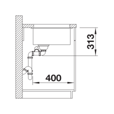 Кухонна мийка Blanco SUBLINE 340/160-U (527815) білий