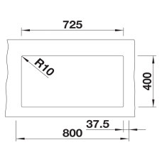 Кухонна мийка Blanco SUBLINE 350/350-U (527830) вулканічний сірий