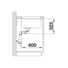 Кухонна мийка Blanco SUBLINE 350/350-U (527833) сірий беж