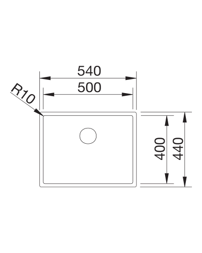 Кухонна мийка Blanco CLARON 500-U (527834)