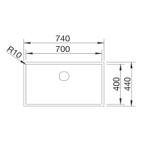 Кухонна мийка Blanco CLARON 700-U (527835) Dark Steel