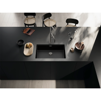 Кухонна мийка Blanco CLARON 700-U (527835) Dark Steel