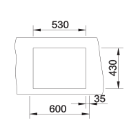 Кухонна мийка Blanco CLARON 500-IF (527836) Dark Steel