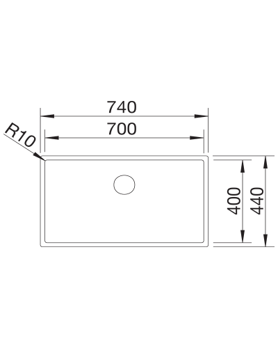 Кухонна мийка Blanco CLARON 700-IF (527837)