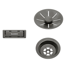 Комплект зливної арматури Blanco 207429 satin dark steel
