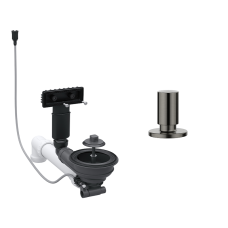 Комплект зливної арматури Blanco 207429 satin dark steel