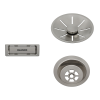 Комплект зливної арматури Blanco 207435 satin platinum