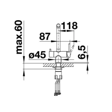 Кухонний змішувач Blanco FONTAS II satin platinum 527714