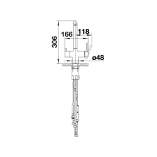 Кухонний змішувач Blanco FONTAS-S II (527737) satin dark steel