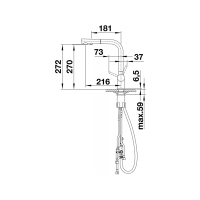 Кухонний змішувач Blanco FONTAS-S II satin platinum 527715