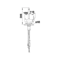 Кухонний змішувач Blanco FONTAS-S II satin platinum 527715