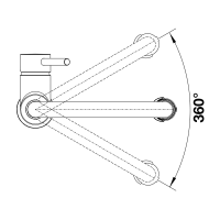 Кухонний змішувач Blanco CATRIS-S Flexo (527731) Satin dark steel