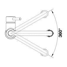 Кухонний змішувач Blanco CATRIS-S Flexo (527731) Satin dark steel