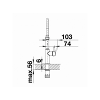 Кухонний змішувач Blanco CATRIS-S Flexo (527731) Satin dark steel