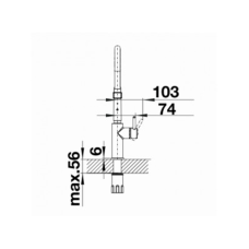Кухонний змішувач Blanco CATRIS-S Flexo (527731) Satin dark steel