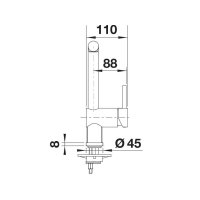 Кухонний змішувач Blanco LINUS satin dark steel 527732