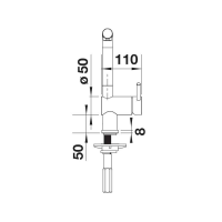 Кухонний змішувач Blanco LINUS-S satin dark steel 527733