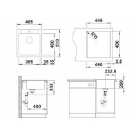 Кухонна мийка Blanco NAYA 45 (526574) білий