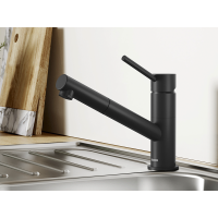 Кухонний змішувач Blanco KANO-S (526668) чорний матовий