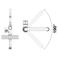 Кухонний змішувач Blanco LIVIA-S (526687) золотий сатин