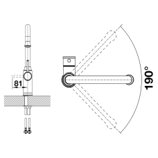 Кухонний змішувач Blanco LIVIA-S (526687) золотий сатин