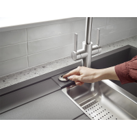 Пневматична кнопка Blanco FWD (526768) PVD Steel