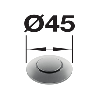 Пневматична кнопка Blanco FWD (526768) PVD Steel