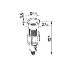 Кнопка клапана-автомата PushControl ІІІ 210670 нержавіюча сталь