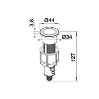 Кнопка клапана-автомата PushControl ІІІ 210677 satin platinum