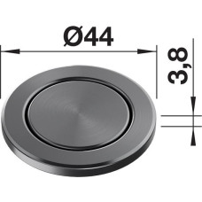 Кнопка клапана-автомата PushControl ІІІ 210676 satin dark steel