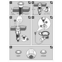 Кнопка клапана-автомата PushControl ІІІ 210677 satin platinum