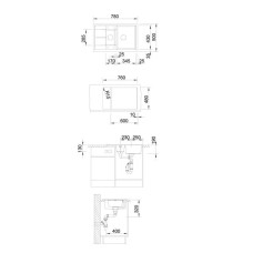 Кухонна мийка Blanco METRA 6S COMPACT (515044) кава