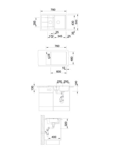 Кухонна мийка Blanco METRA 6S COMPACT (513473) антрацит