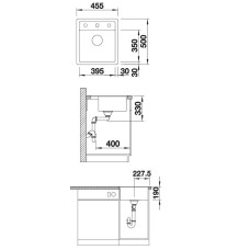 Кухонна мийка Blanco DALAGO 45-F (517166) антрацит