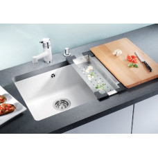 Кухонна мийка Blanco SUBLINE 500-U (514506) глянсовий білий