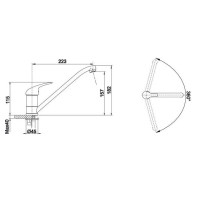 Кухонний змішувач Blanco DARAS (517721) антрацит